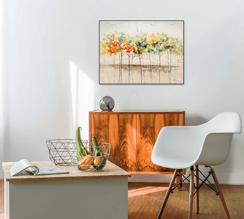 acryl schilderij bushy reflectie