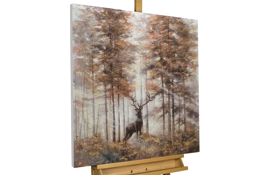 acrylschilderijen koning van het hert