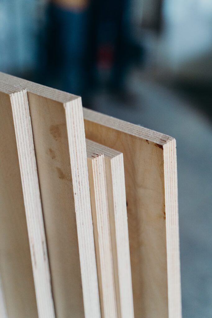 A picture of a plywood panel