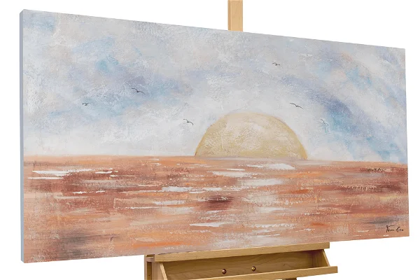 Handgeschilderd schilderij 'New Sunrise of Life'