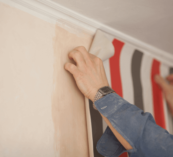 Papierbehang voor slaapkamer
