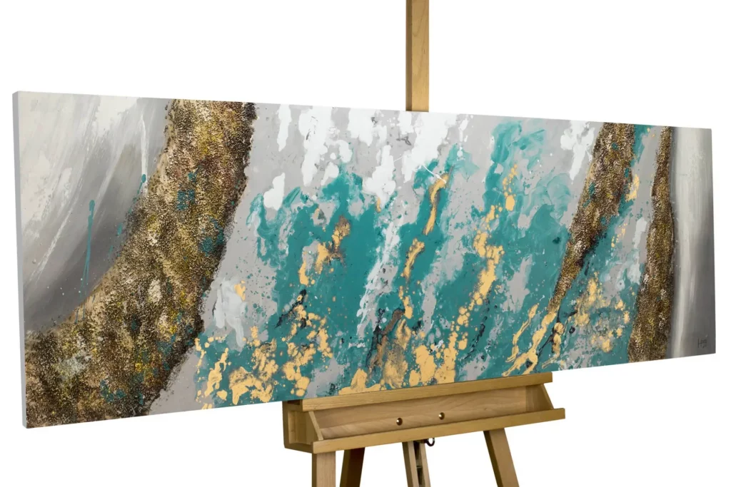 acryl schilderen glaciale kust