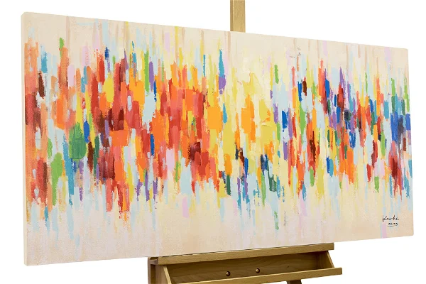 Handgeschilderd schilderij 'Weekend Happiness'