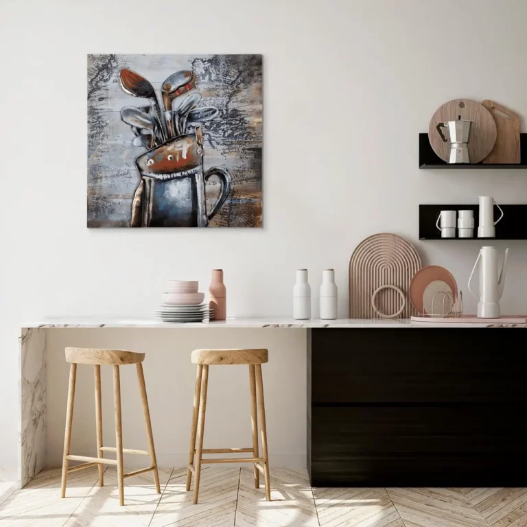 houten foto 3d golfspel