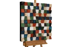 hout plaatje 3d mystiek patroon