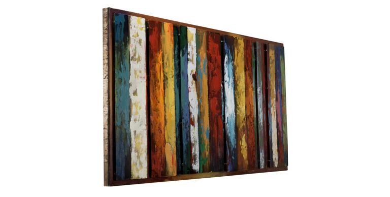 woonkamer met metalen plaatje 3d derde dimensie