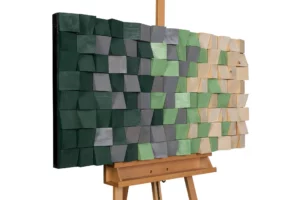 Houten schilderij 'Spring Colours'