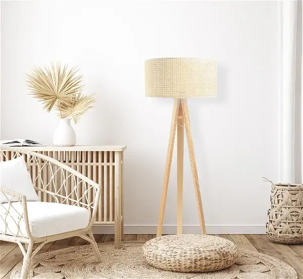 Staande lamp 'Rattan Lacey Ambiental 1'