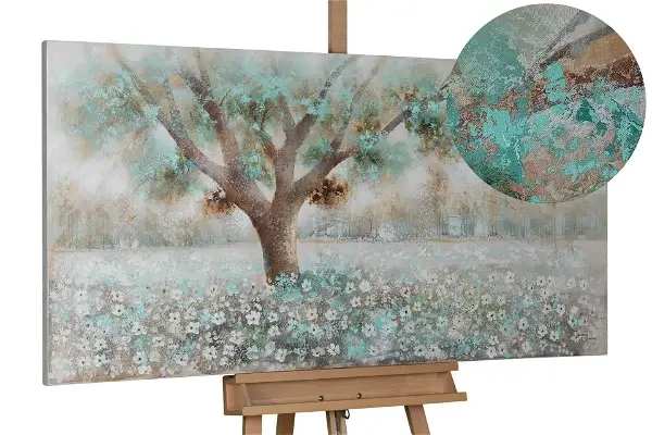 Handgeschilderd schilderij 'Boom fluistert'