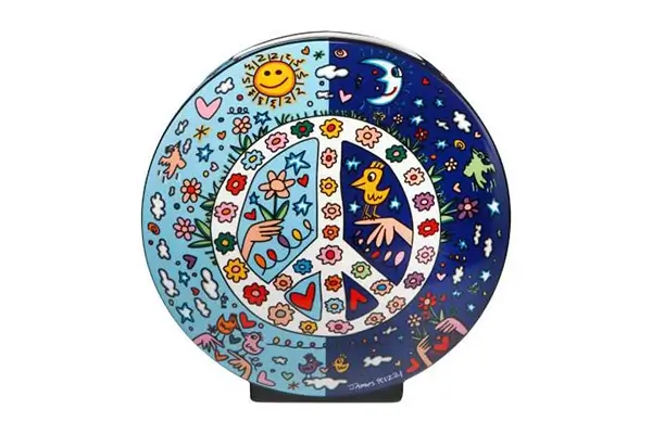 Porseleinen vaas 'Sun, Peace and Moon'