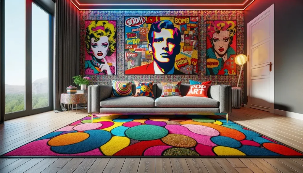 pop-art ontwerp woonkamer