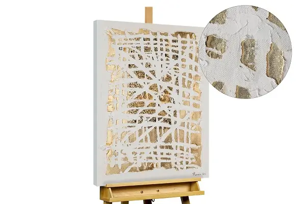 Handgeschilderd schilderij 'Spinning the Web'