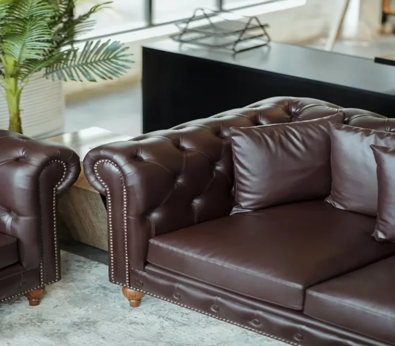 florence knoll geïnspireerde sofa bruin
