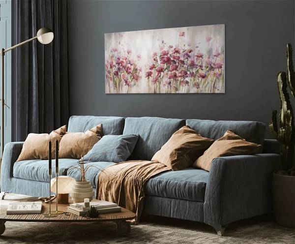 Handpainted Painting 'Lilac Reverie'