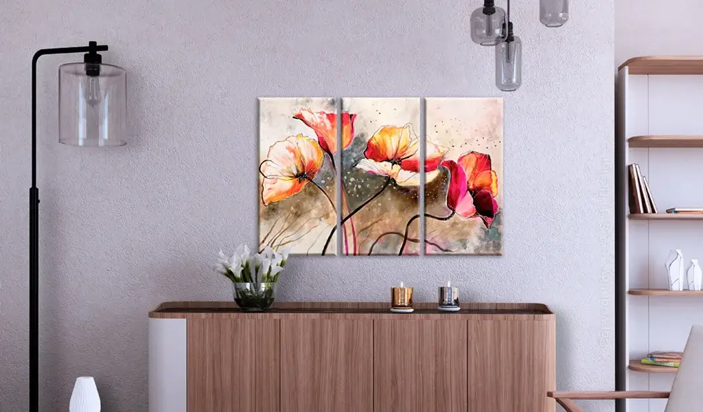 acrylic-paintings-poppy-in-the-wind