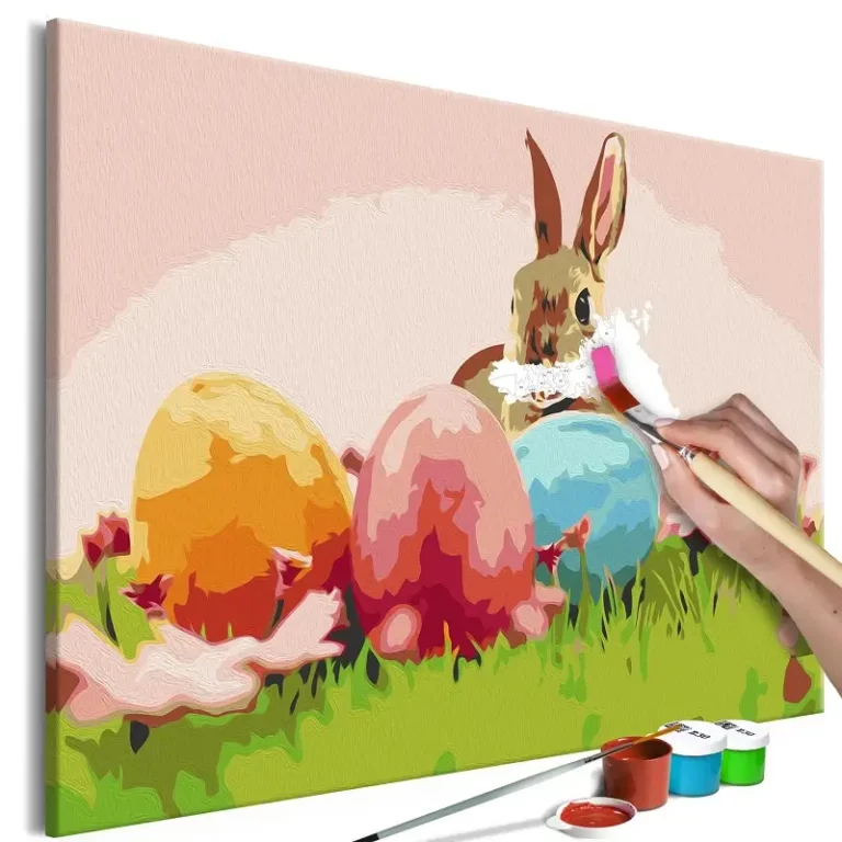 Schilderen op nummer volwassenen 'Easter Rabbit'