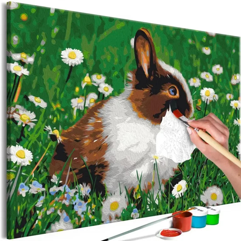 Schilderen op nummer volwassenen 'Rabbit in the Meadow'