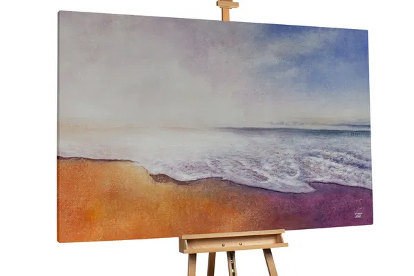 XXL Oil paintings 'Delightful Coast'
