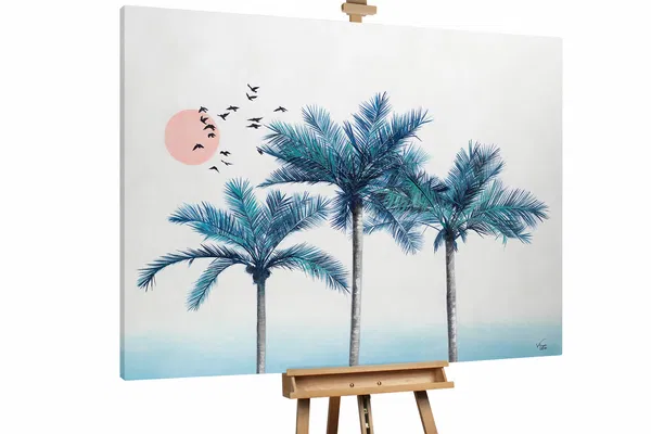 XXL Oil paintings 'Tranquil Scenery'