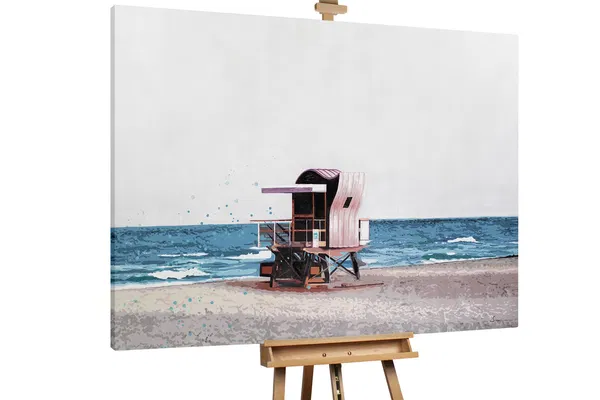 XXL Oil paintings 'Trip to the Beach'